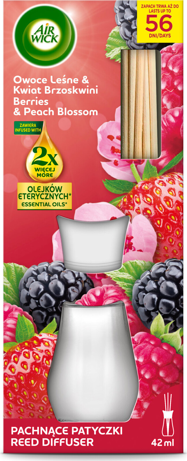 AIR WICK Lesní plody a broskvový květ 42 ml