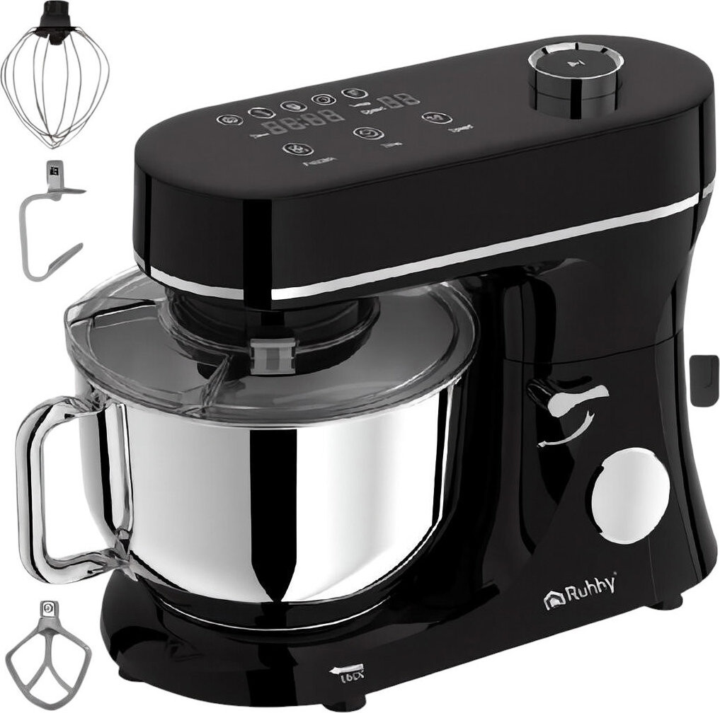 Ruhhy 25726 Kuchynský robot 6,2 L, 2000 W, s funkciou ohrevu, čierny