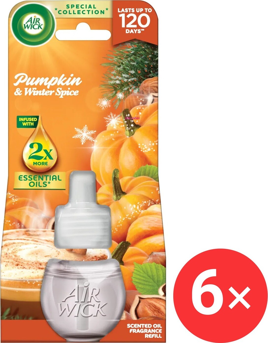 AIR WICK Electric náplň Dýně a podzimní koření 6x19 ml