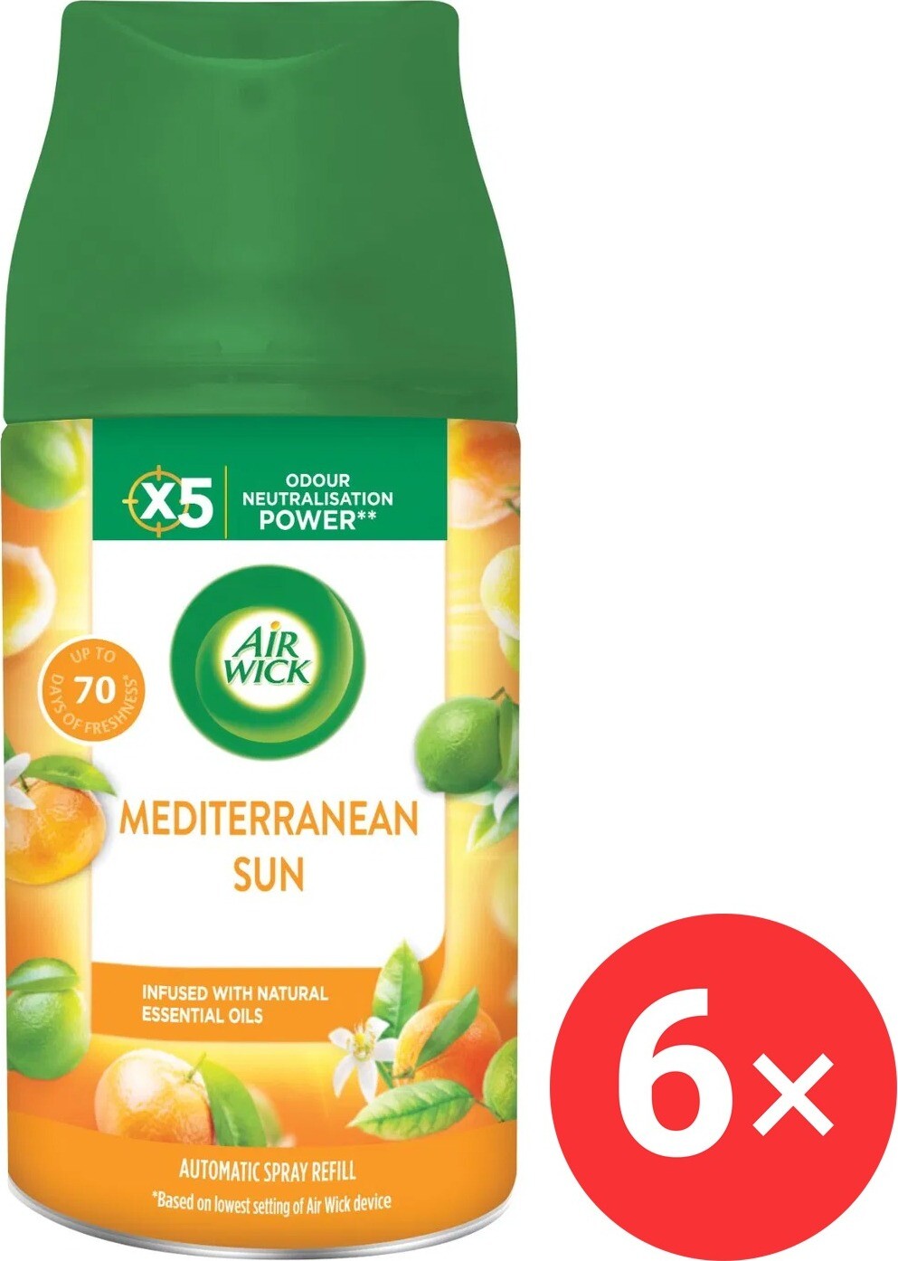 AIR WICK Freshmatic náplň Stredomorské slnko 6×250 ml