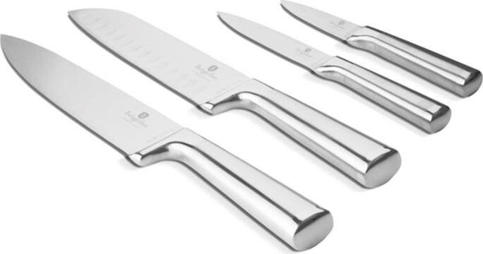 BERLINGERHAUS Sada nožov antikoro 4 ks Matte Black Collection kovové rukoväti