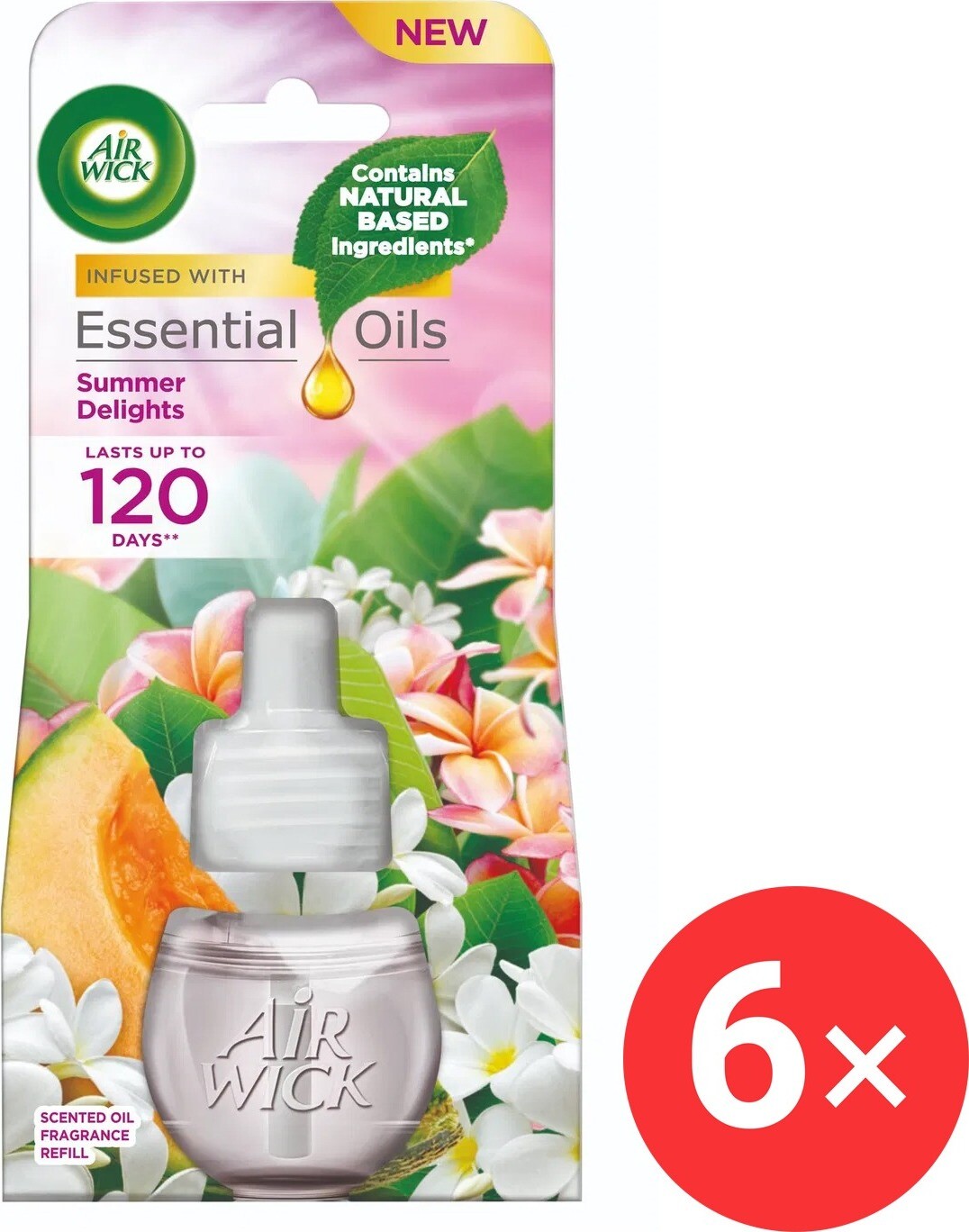 AIR WICK Electric náplň Life Scents Radostné leto 6×19 ml