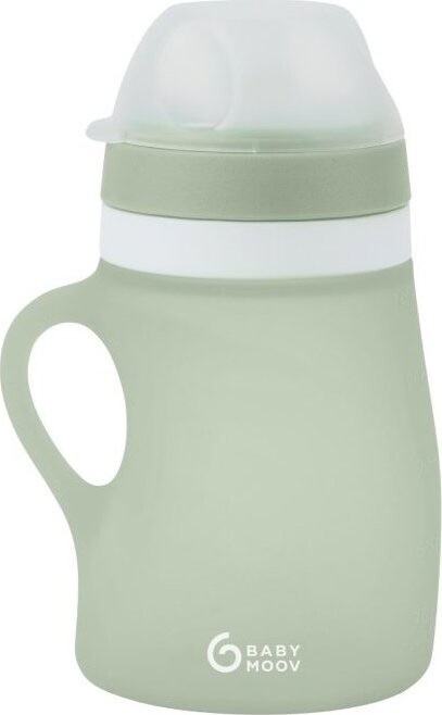 Babymoov Silikonová láhev 150 ml Green