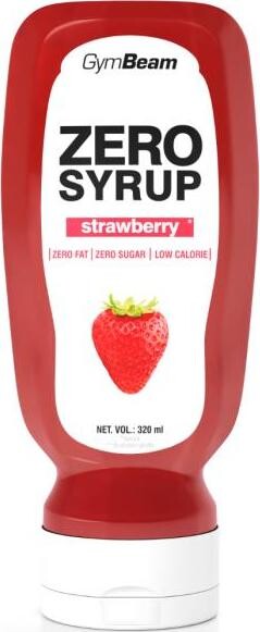 GymBeam Zero Sirup jahoda 320 ml