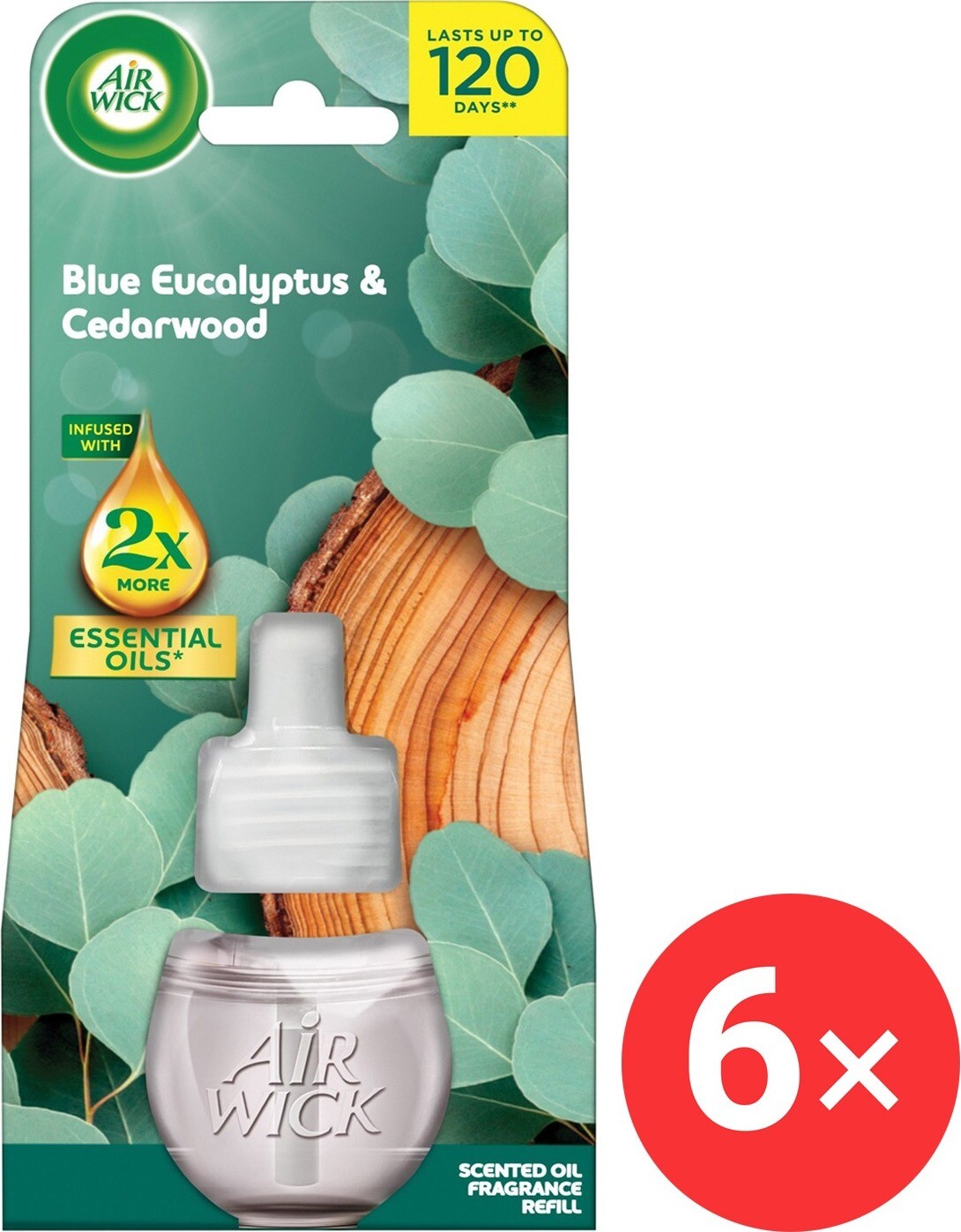 AIR WICK Electric náplň Eukalyptus a cédrové drevo 6×19 ml