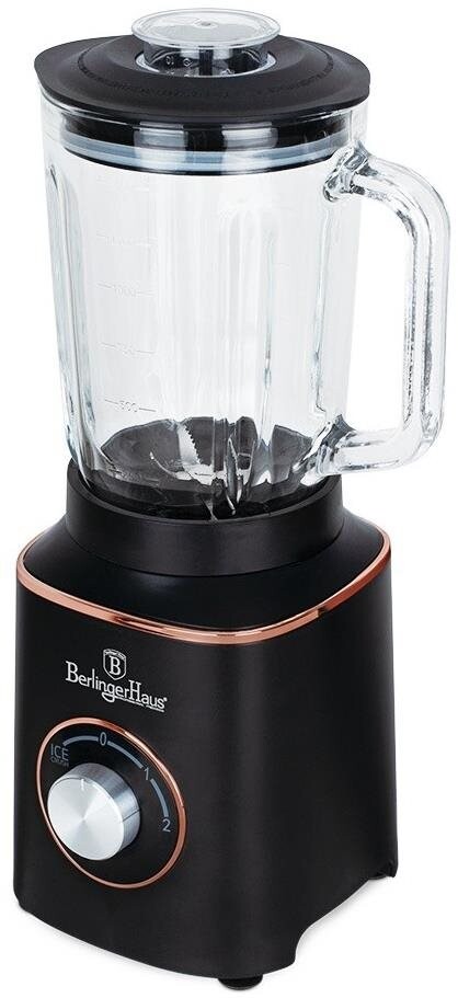 BERLINGERHAUS So sklenenou nádobou 1,5 l, 1000 W Black Rose Collection