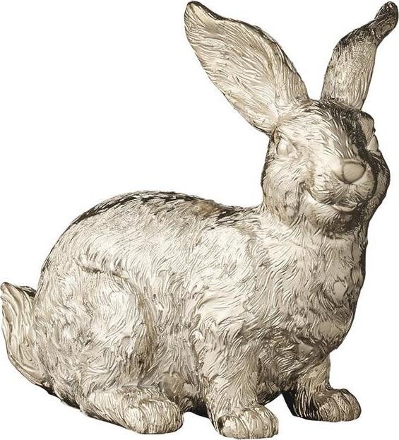 LENE BJERRE Veľkonočná dekorácia – Zlatý zajačik, 8 × 8 cm