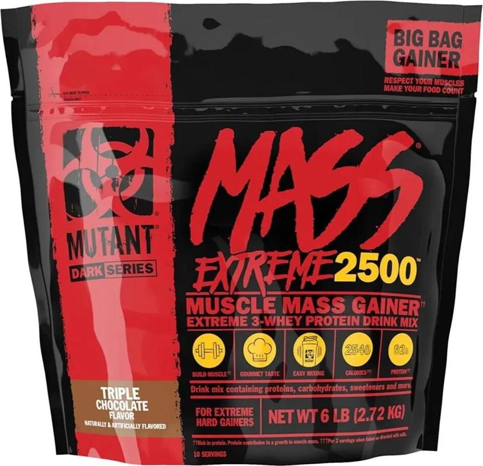 MUTANT Mass Extreme 2 720 g, trojitá čokoláda