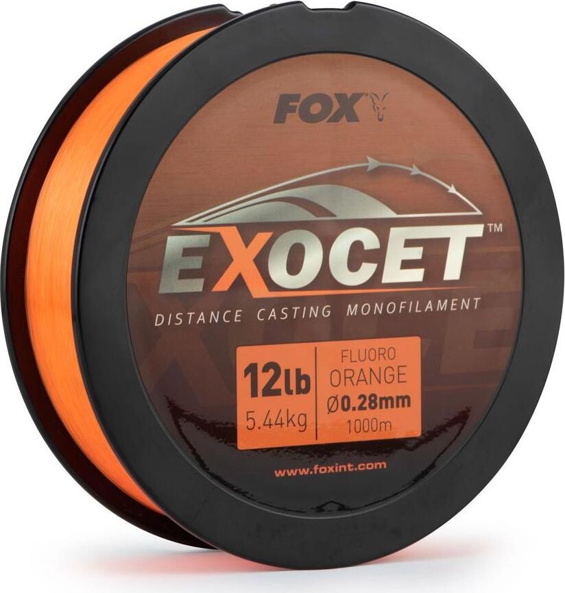 Fox Exocet Fluoro Orange Mono 1000 m, 0,26 mm, 10 lb, 4,9 kg