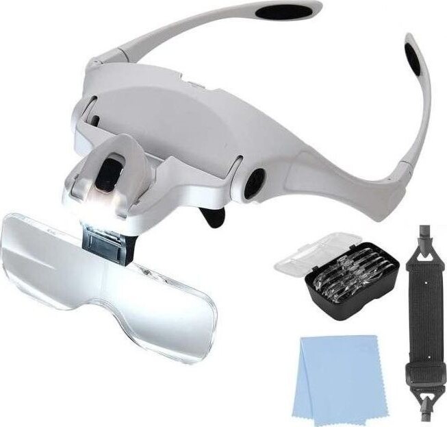 LE035 Okuliare s osvetlením, lupou a dioptriami