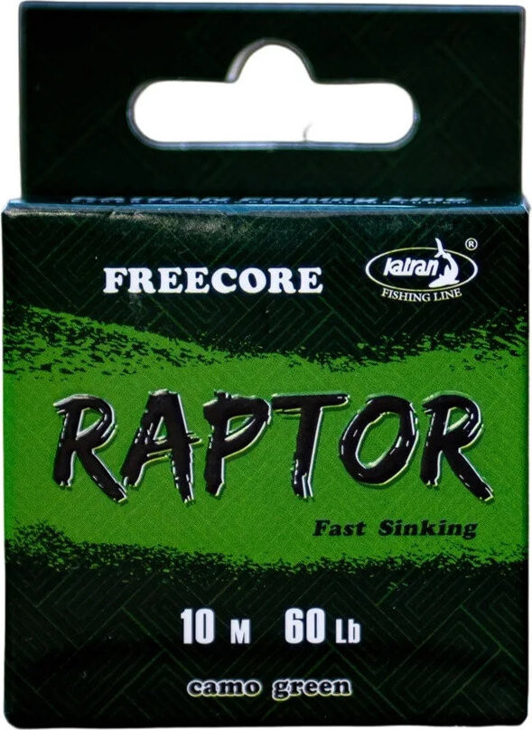 Katran Šnúrka Raptor Free Core 10 m 60 lb Camo Green