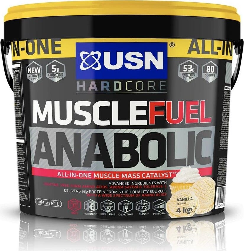 USN Muscle Fuel Anabolic 4000 g, vanilka