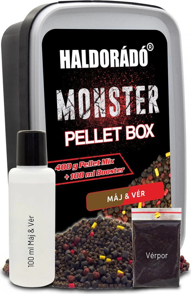 Haldorádó Pelety Monster Pellet Box 400 g 2 mm Pečeň-Krv