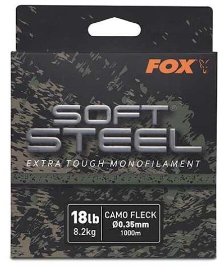 fOX vlasec Soft Steel Mono fleck Camo 1000 m, 0,35 mm, 8,2 kg