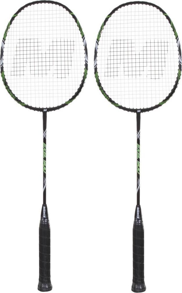 Merco Exel Set badmintonová raketa, čierna