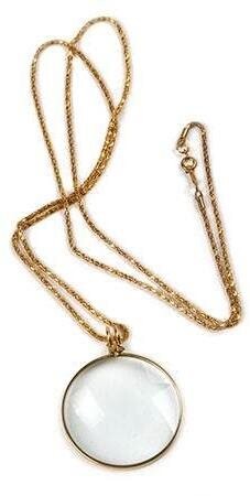 Verk 09070 Lupa na retiazke 40 mm zlatá