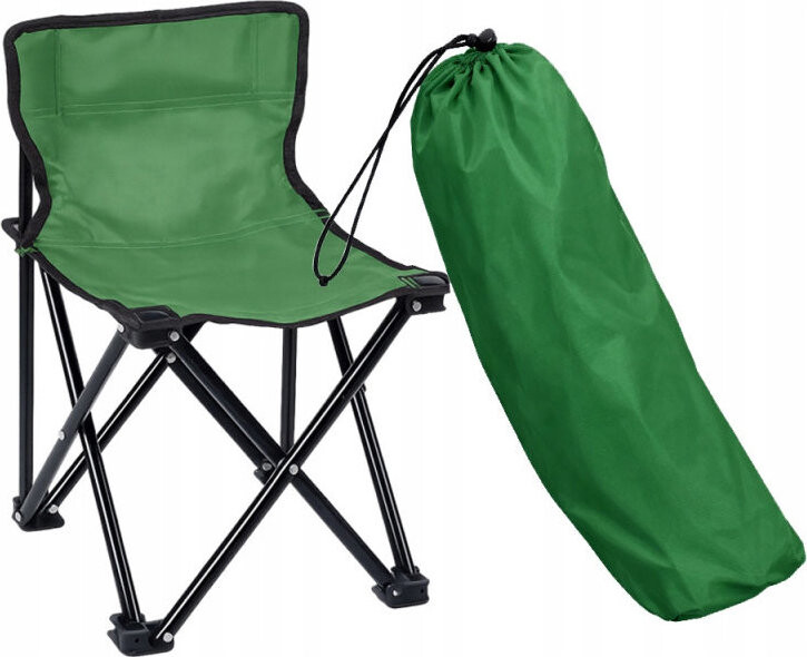 Verk 14638 Křeslo skládací rybářské, kempingové, 100 kg, zelené