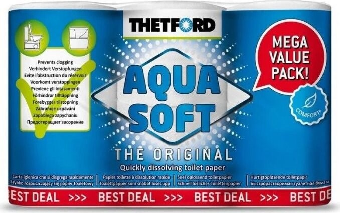 THETFORD Rozkladový toaletní papír Aqua Soft 6 ks - doplněk do WC