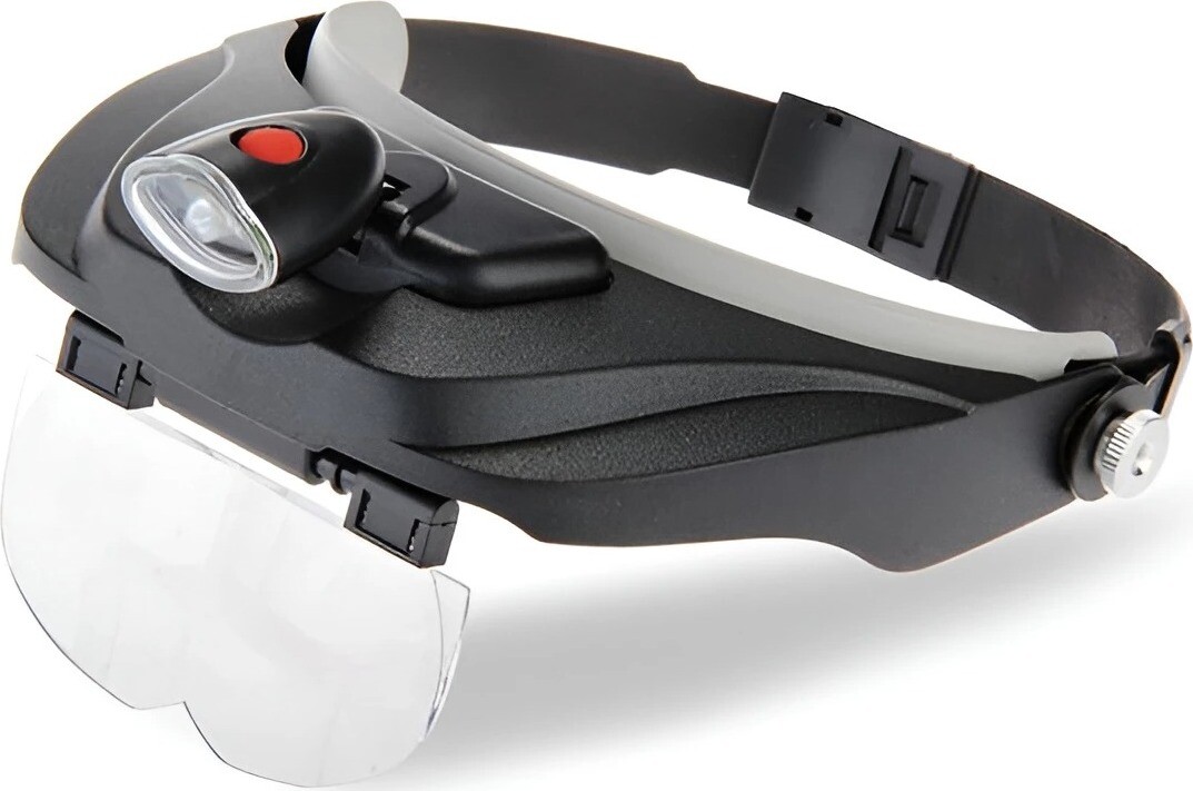 Verk 09066 Náhlavná lupa s LED osvetlením ( 1,2×, 1,8×, 2,5× a 3,5× )