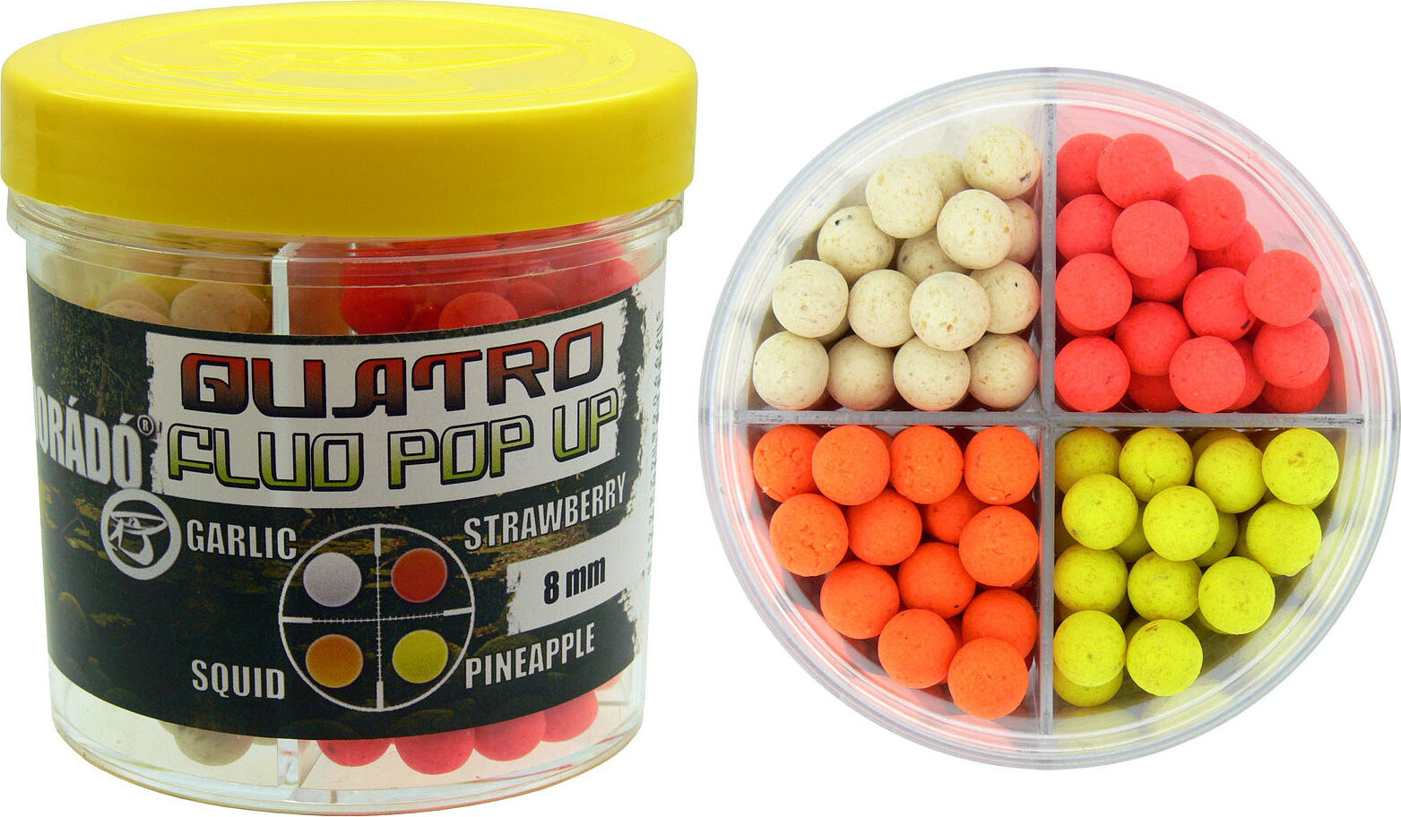Haldorádó Fluo Pop-Up Boilies Quatro Mix 50 g 8 mm