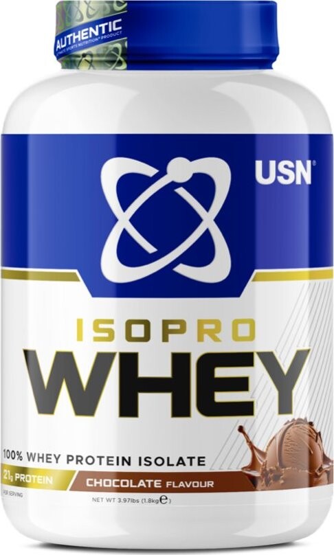 USN IsoPro Whey Protein Isolate, 1800 g, čokoláda