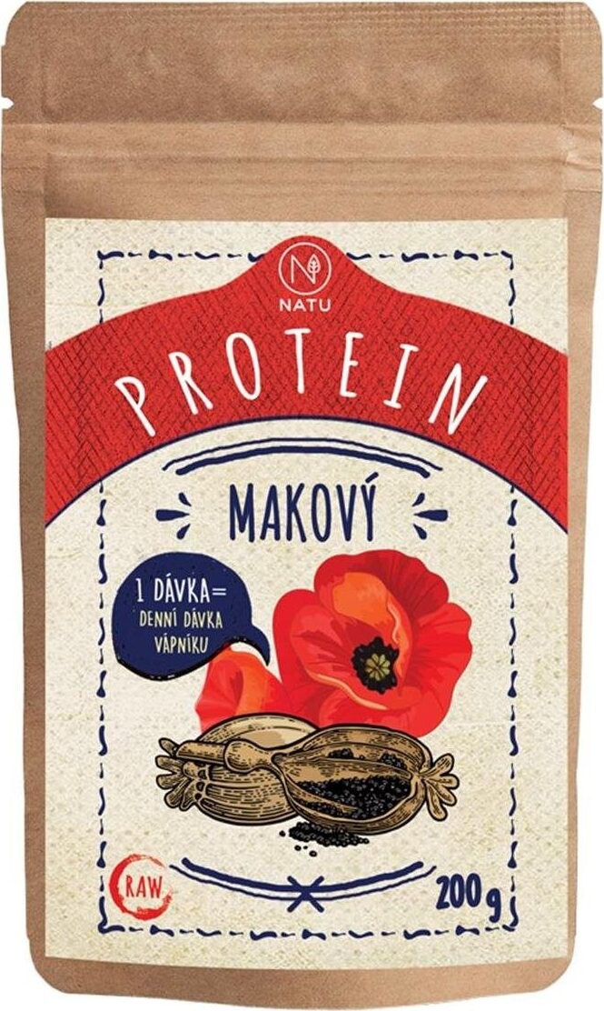 NATU Makový proteín RAW 200 g