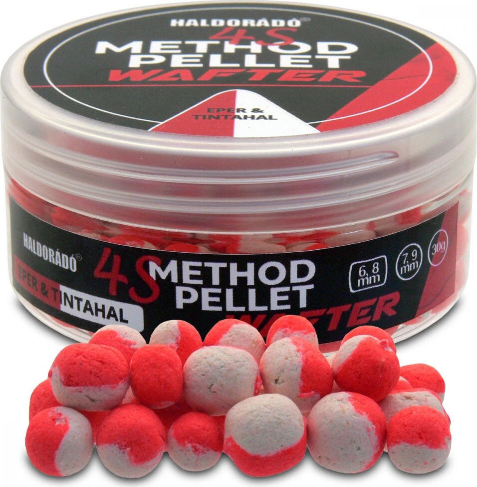 Haldorádó Pelety 4S Method Pellet Wafters 30 g 6 + 8 mm/7 + 9 mm Jahoda-Kalmáre