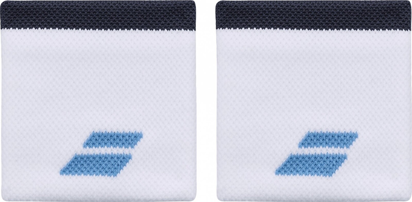 Babolat Logo Wristband White/Drive Blue