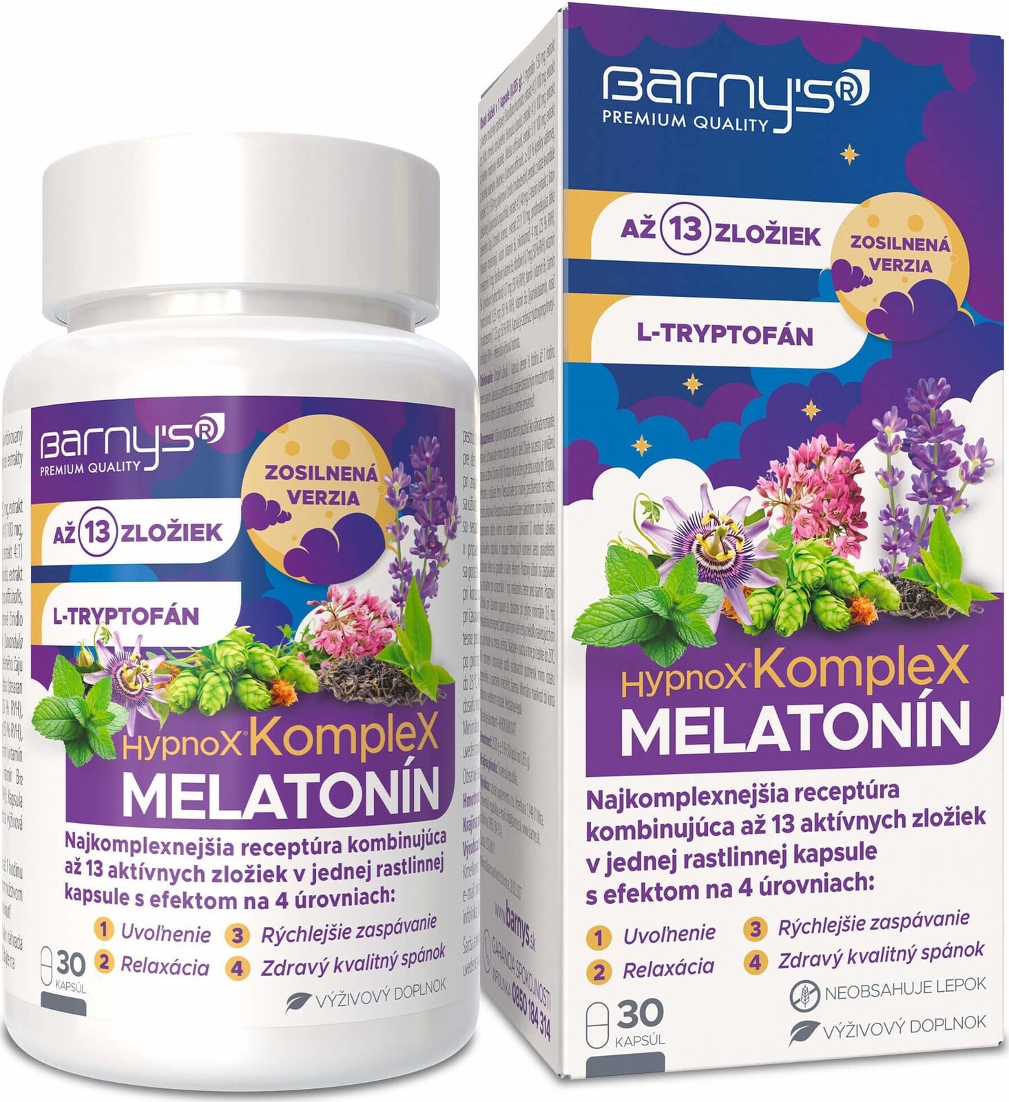 Barny's HypnoX KompleX Melatonín 30 kapsúl