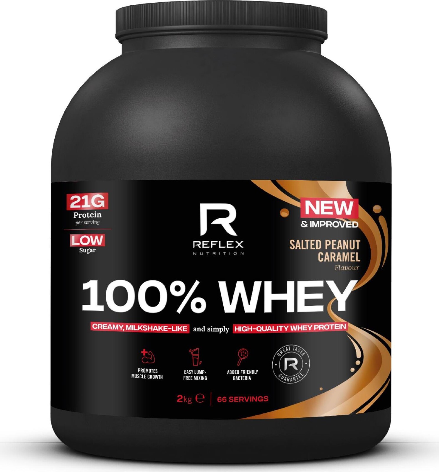 Reflex 100% Whey Protein 2 kg slaný arašidový karamel