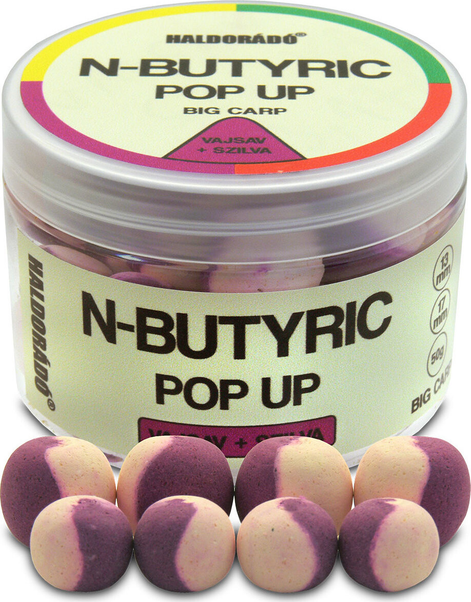 Haldorádó Pop-Up N-Butyric Big Carp 50 g 13/17 mm Kyselina maslová/Slivka