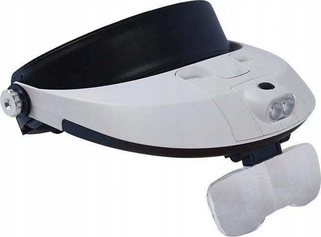 Verk 09016 Náhlavná lupa s LED osvetlením (1× 1,5× 2× 2,5× 3,5×)