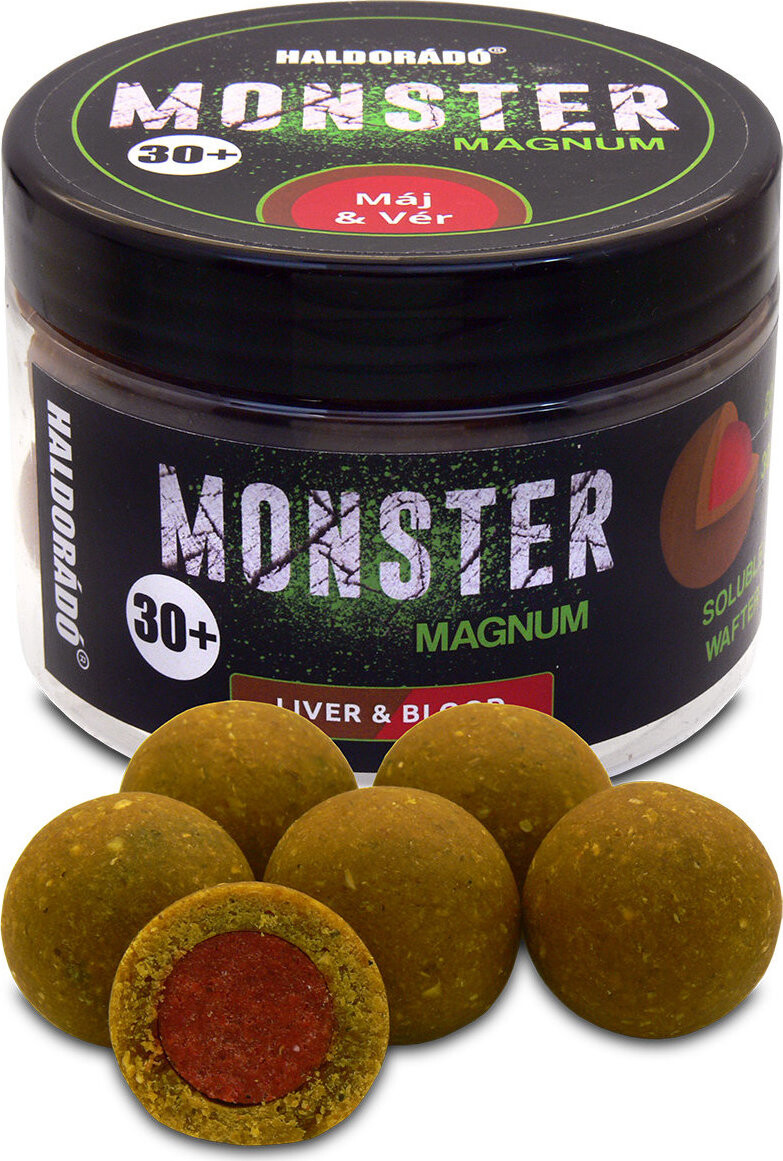 Haldorádó Pop-Up Boilies Monster Magnum 180 g 30 mm Krvavá pečeň