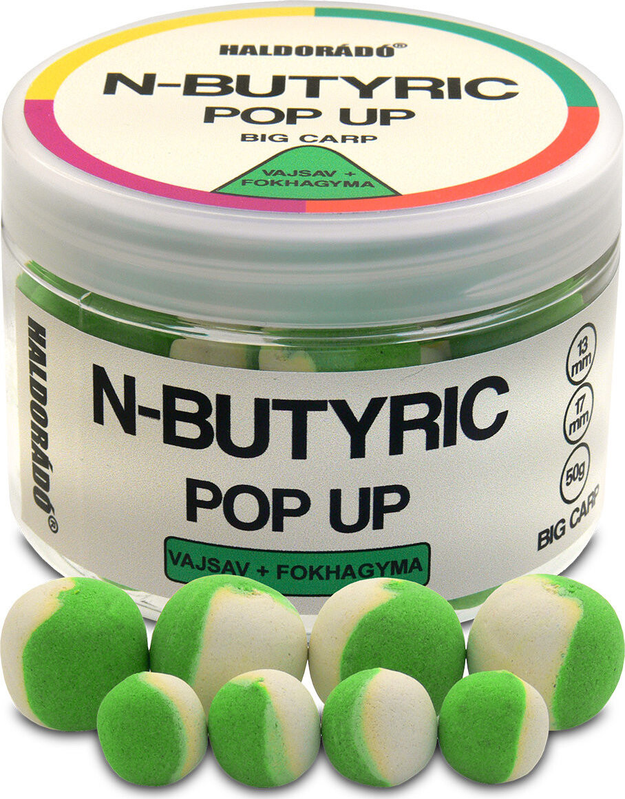 Haldorádó Pop-Up N-Butyric Big Carp 50 g 13/17 mm Kyselina maslová/Cesnak