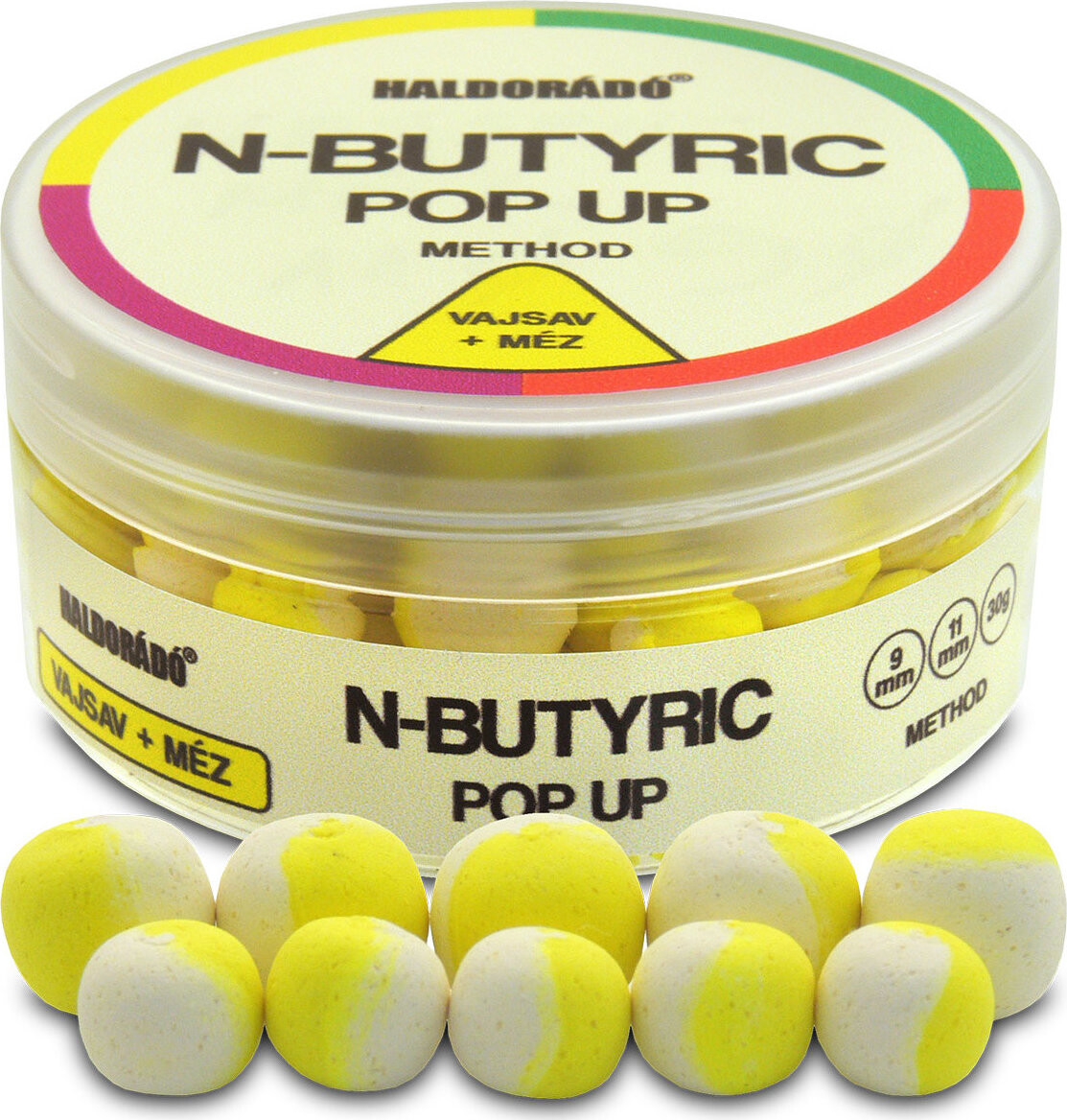 Haldorádó Pop-Up N-Butyric Method 30 g 9 + 11 mm Kyselina maslová/Med