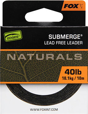FOX Šnúrka Naturals Submerge Leader 10 m 40 lb 18,1 kg