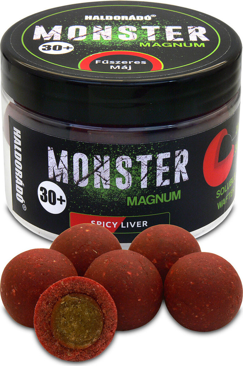 Haldorádó Pop-Up Boilies Monster Magnum 180 g 30 mm Pikantná pečeň