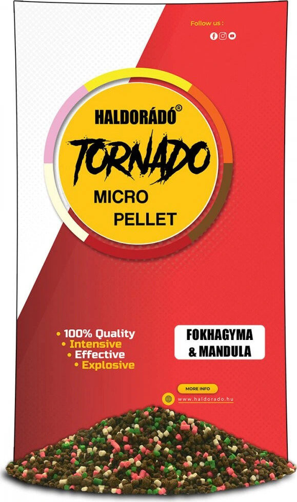 Haldorádó Pelety Tornado Micro Pellets 400 g 2 mm Cesnak-Mandle
