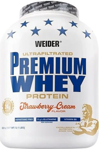 Weider Premium Whey 2300 g, jahoda/smotana