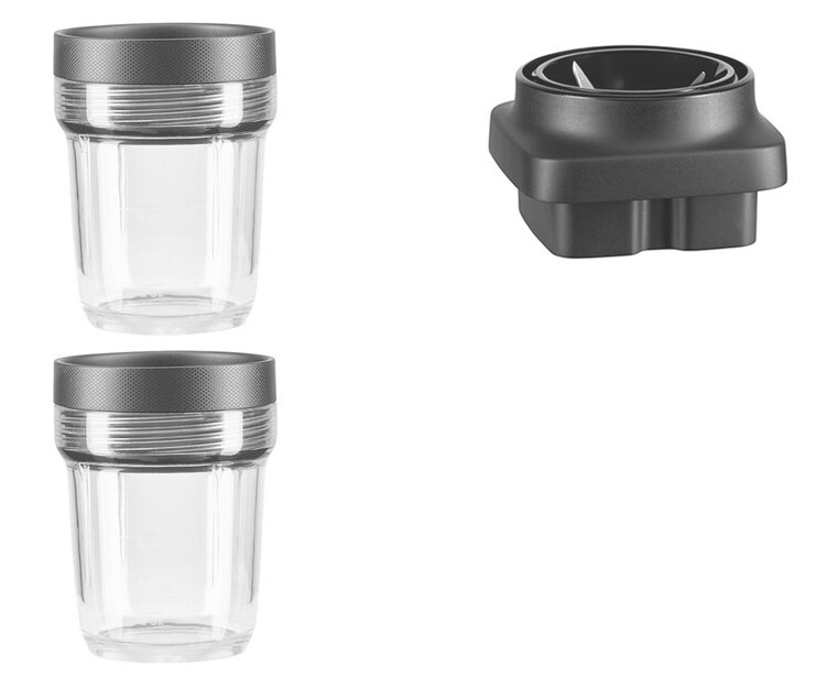 Sada nádob na skladovanie potravín pre stolný mixér K400, sada 2 ks, 200 ml, KitchenAid