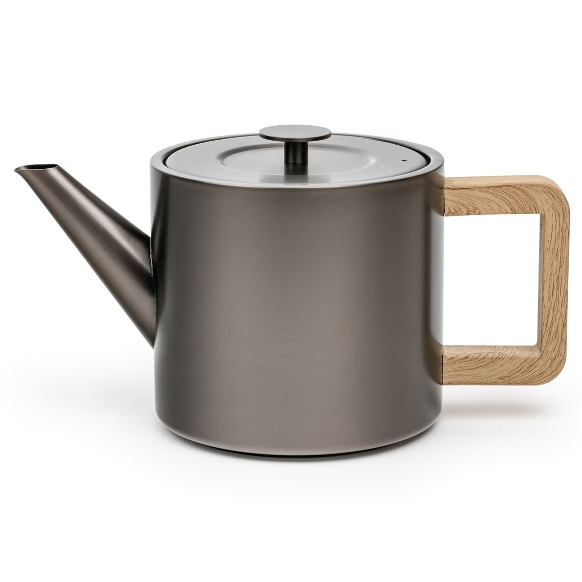 Čajová kanvica s infúzorom DUET DESIGN NARVIK 1,1 l, matná metalická šedá, nerezová oceľ, Bredemeije