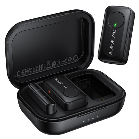 Borofone BFK17 bezdrôtový lavalier mikrofón USB-C, čierny