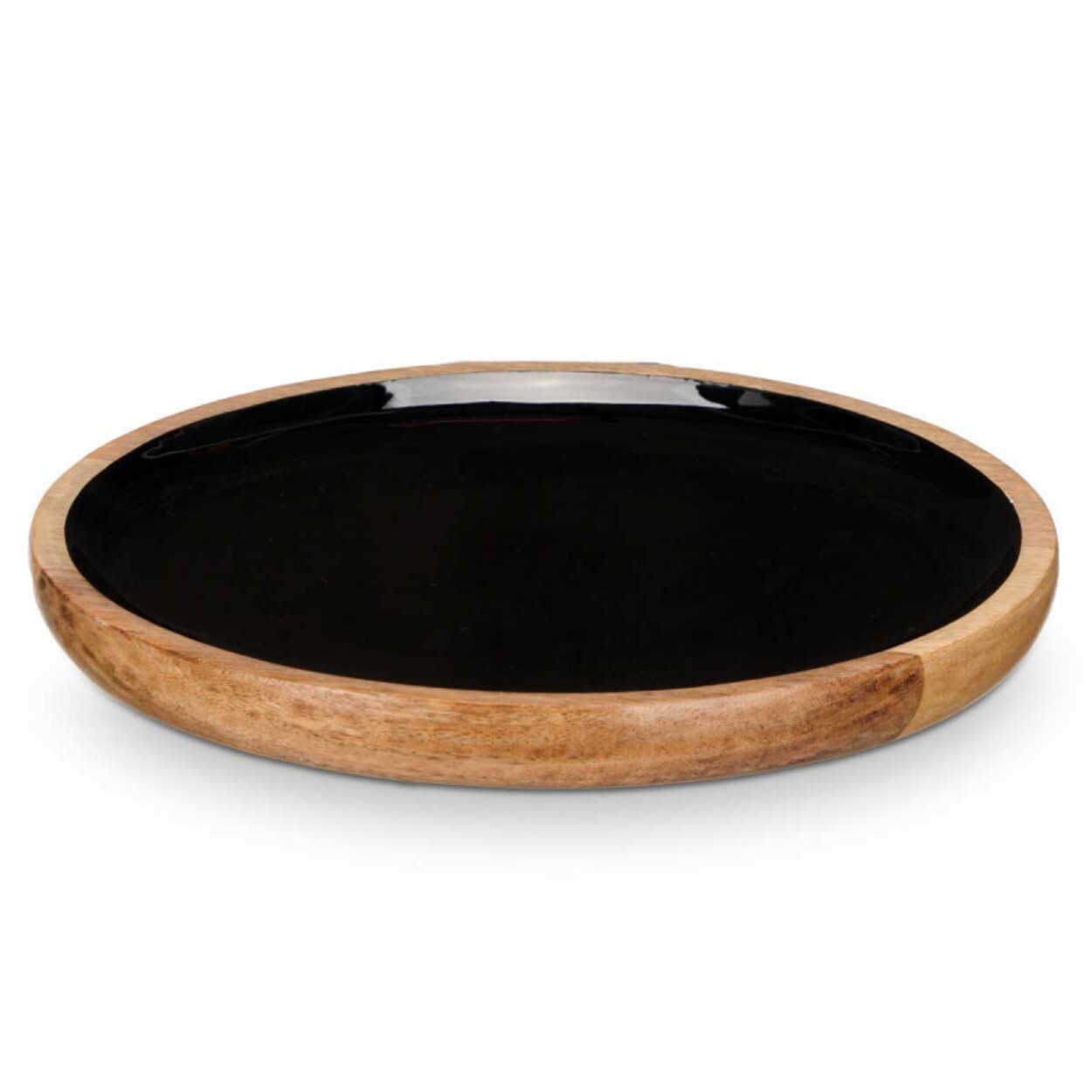 Bambusový talíř BIMBO černý/hnědý