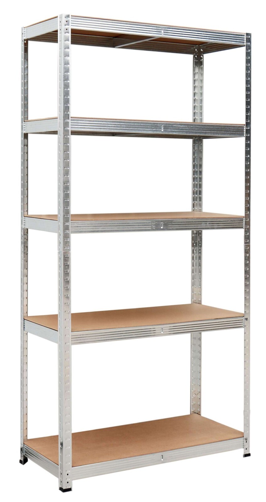 Dílenský regál CONOR 90x30x180 cm hnědý/stříbrný
