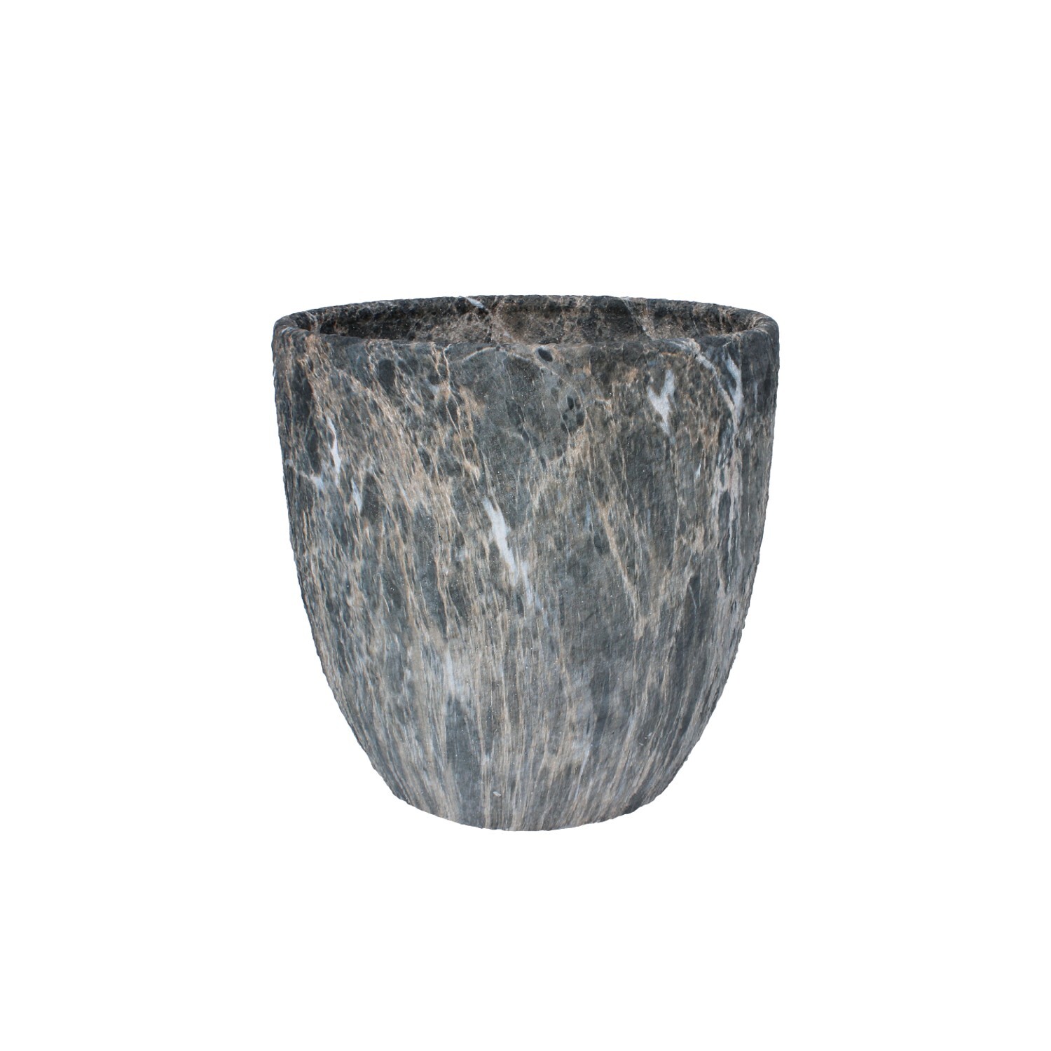 Keramický květináč MARMORY 30,5x30,5x30,5 cm šedý