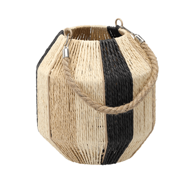 Kovová lucerna BOHO 23x25 cm hnědá