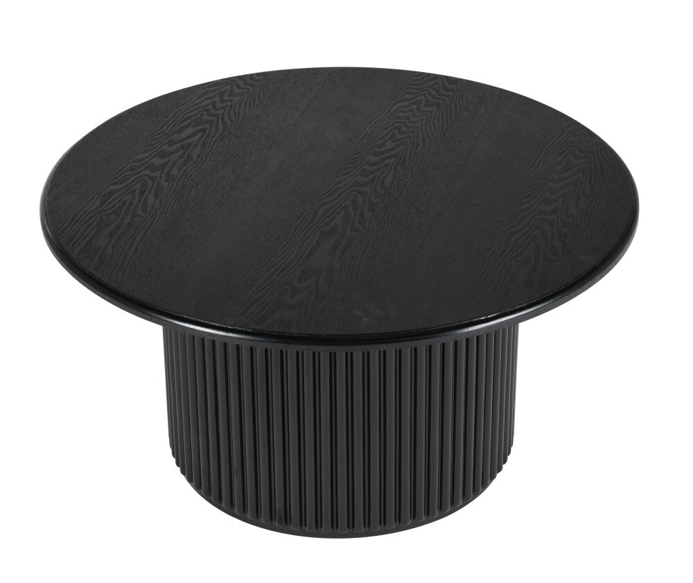 Kulatý konferenční stolek ROMA 80 cm černý