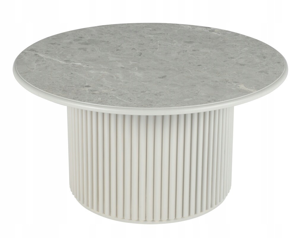 Kulatý konferenční stolek ROMA 80 cm šedý