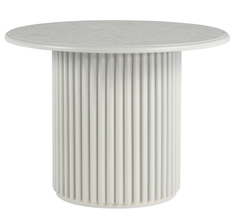 Kulatý odkládací stolek ROMA 60 cm šedý