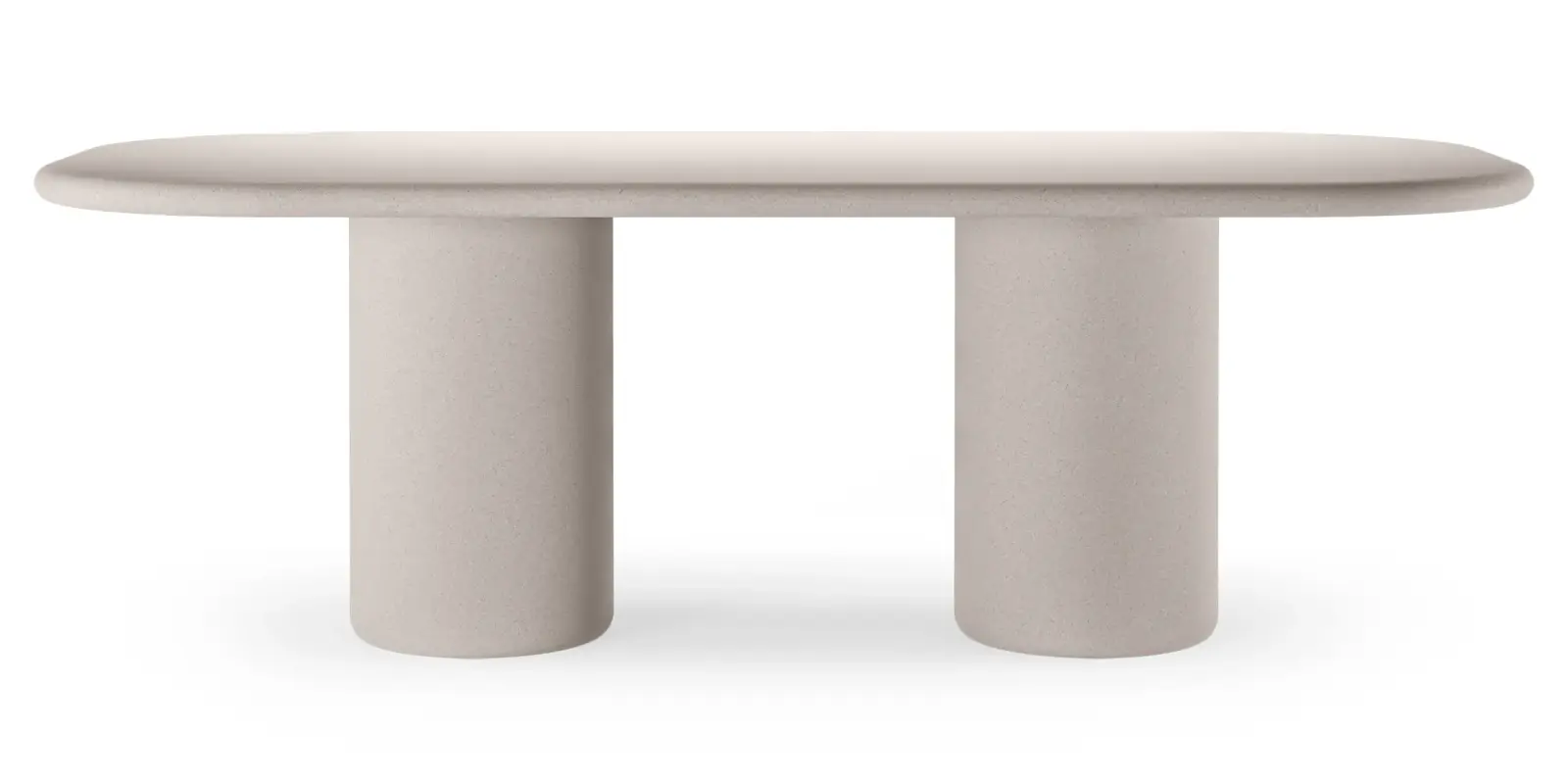 Oválný zahradní stůl Vibonis 220 cm světle béžový